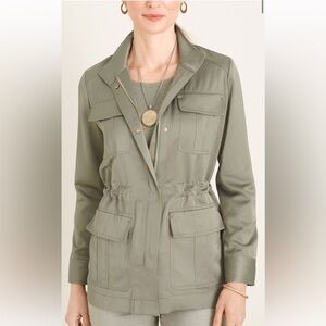 Chico’s Satin Utility Jacket